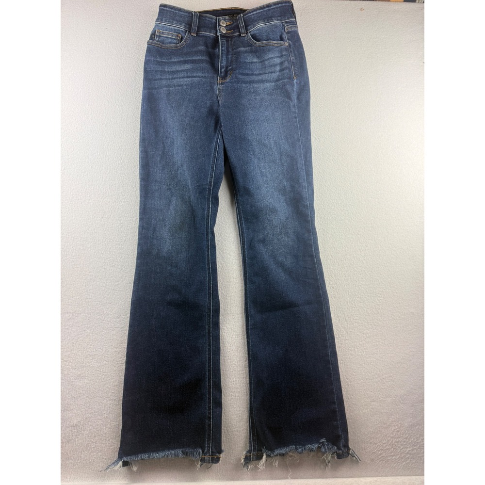Judy Blue Dark Wash High Rise Raw Hem Bootcut Jeans JB82586DK-CO Size 9 29